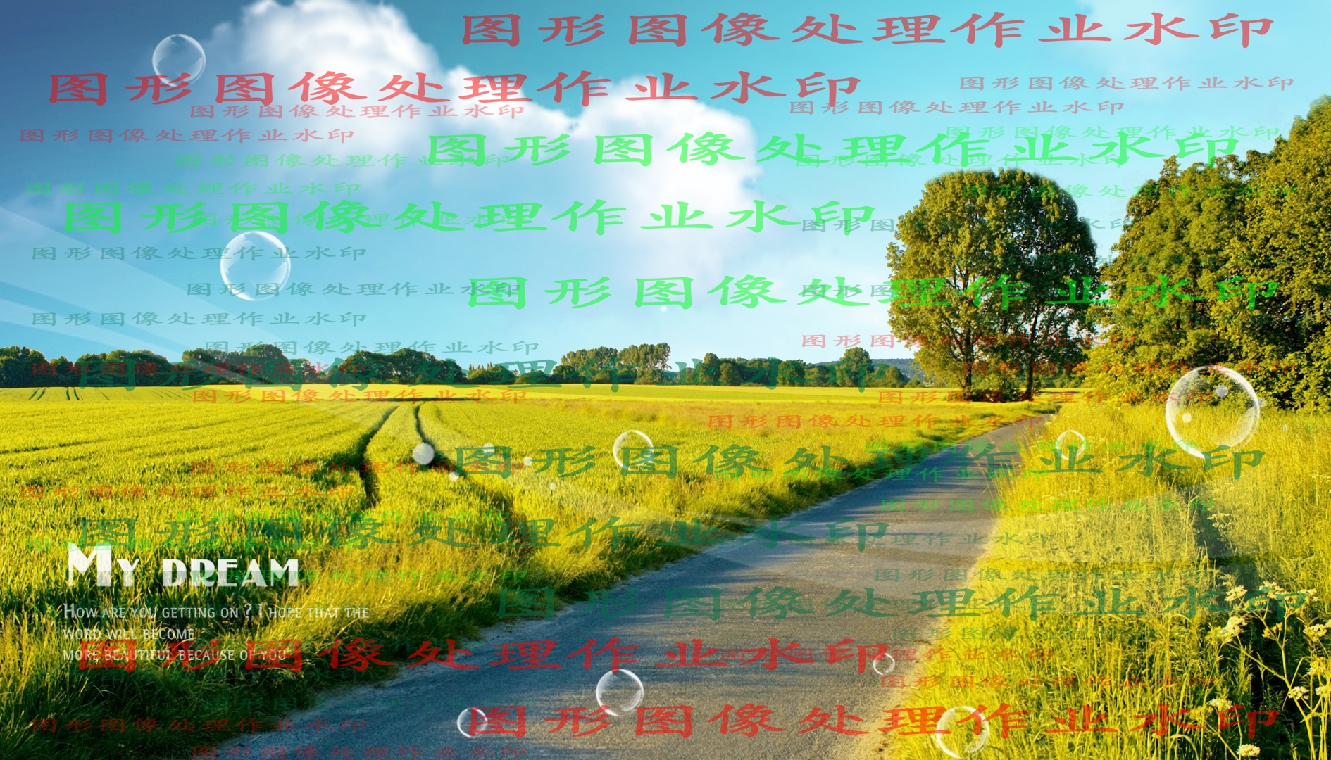 作业效果图